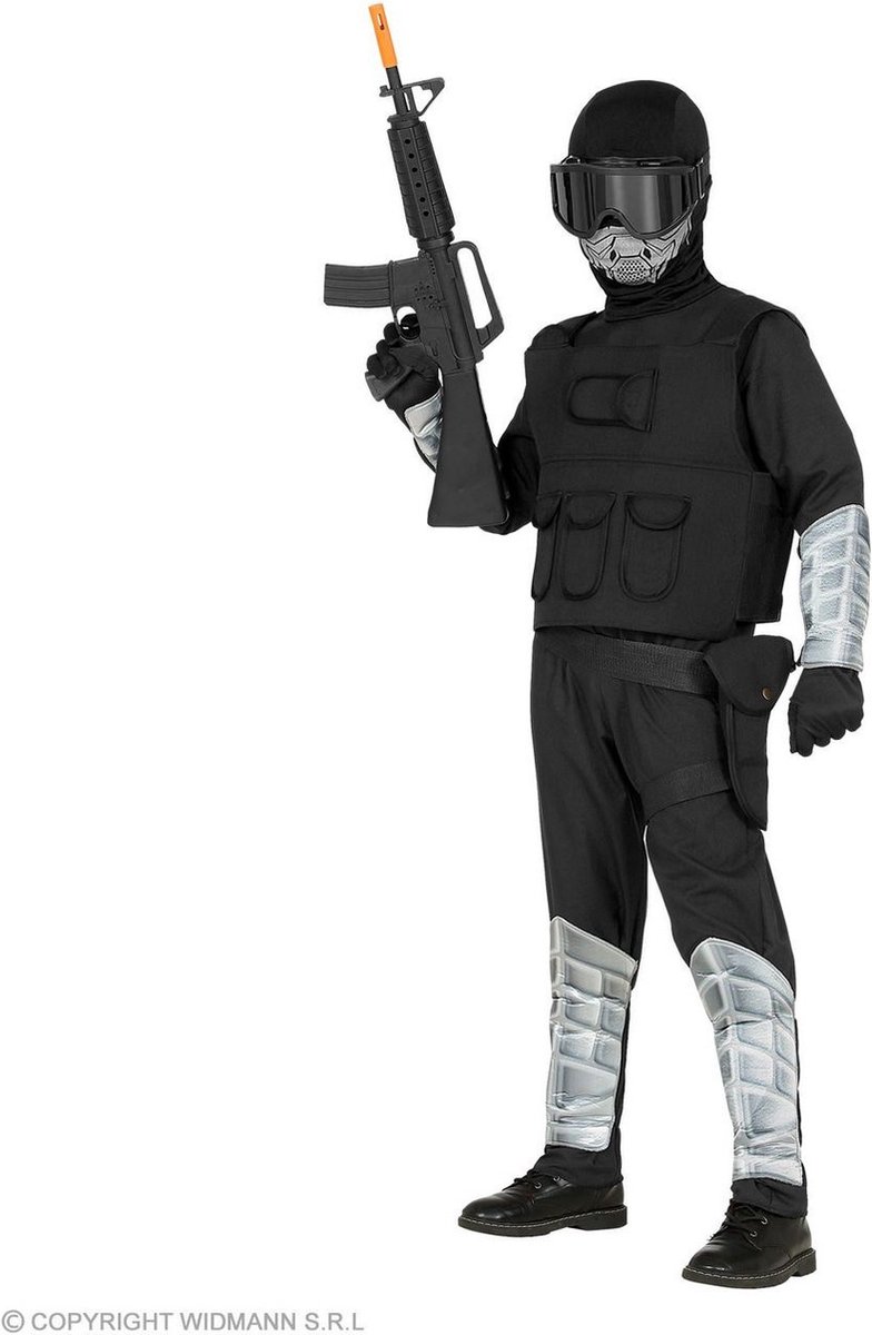 Politie & Detective Kostuum | Special Forces Special Task | Jongen | Maat 128 | Carnaval kostuum | Verkleedkleding